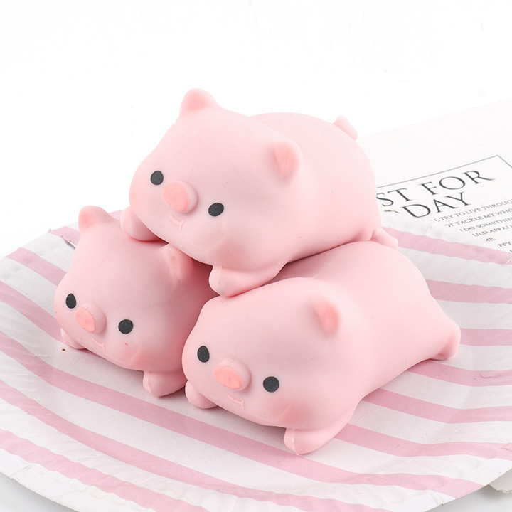 Pull Pig Squishy Stress Relief Fidget Toy for Kids