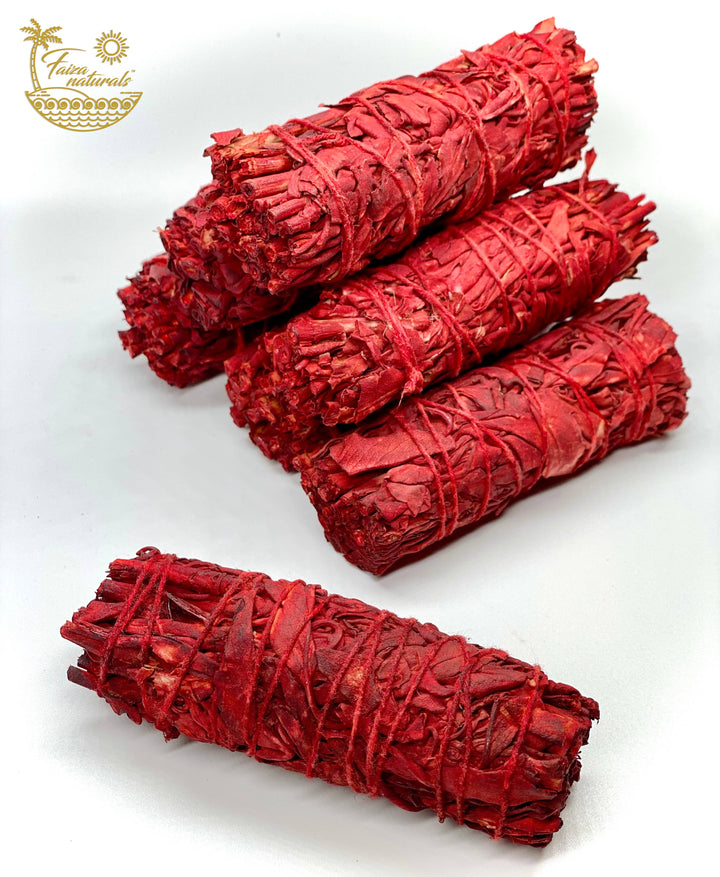 Dragons Blood White Sage Bundle for smudging rituals coastal bohemian spiritual cleansing