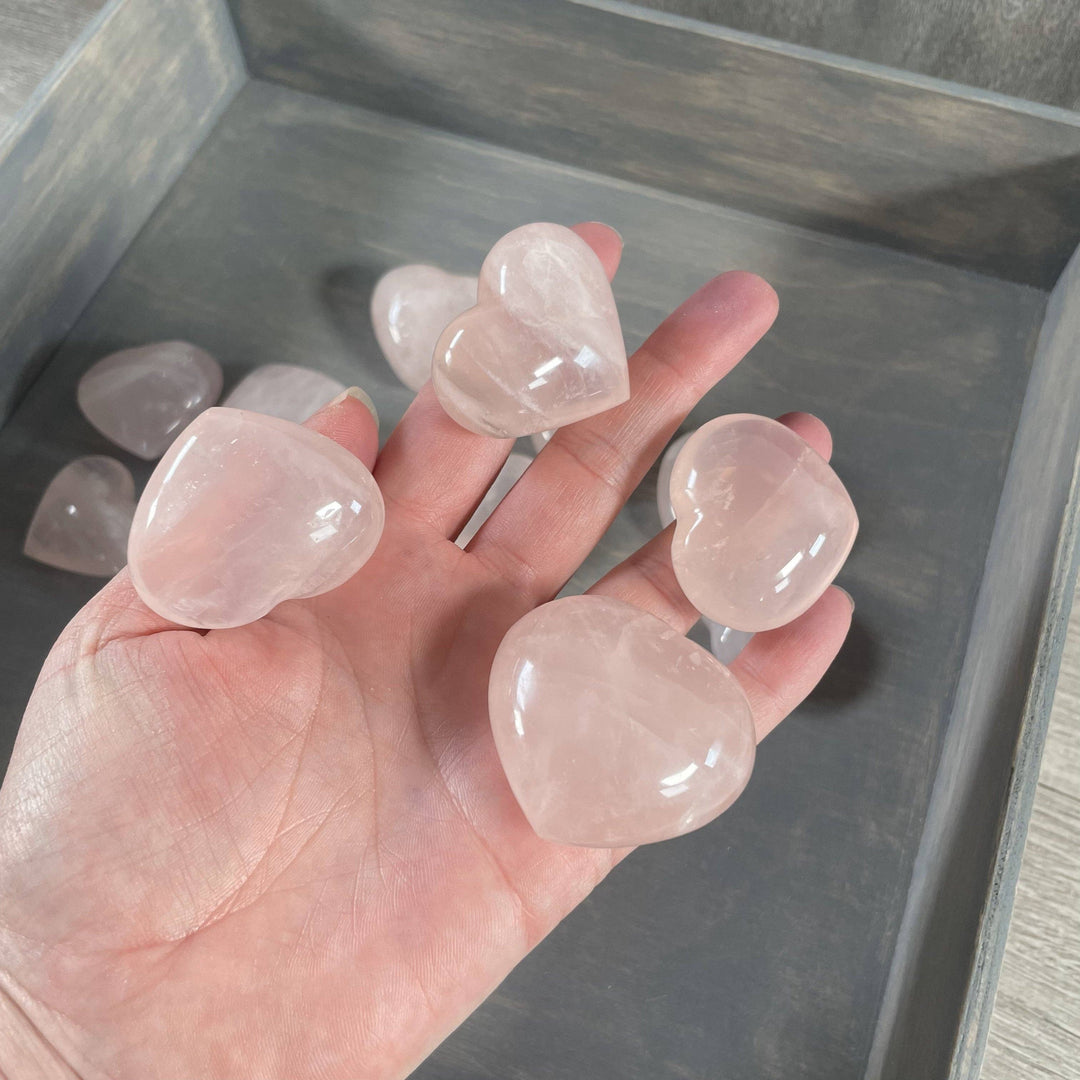 Rose Quartz Heart – Crystal Hearts for Healing &amp; Gifts