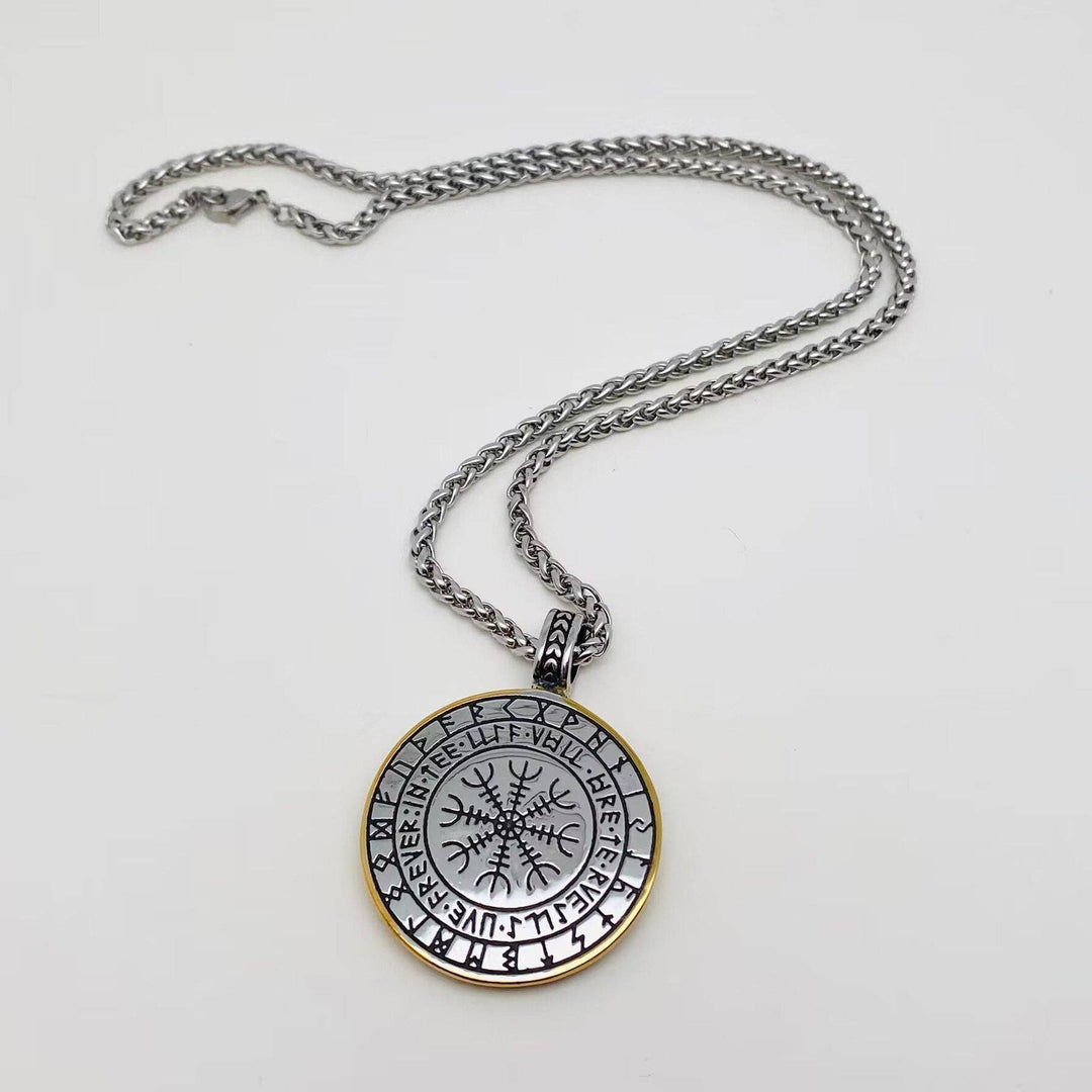 Snake Surround Tree of Life Charm Pendant Necklace - MJ/MNP