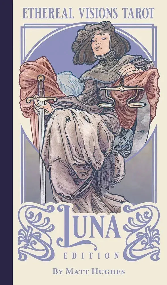 Ethereal Visions Tarot Luna Edition deck with mystical moon-inspired card designs