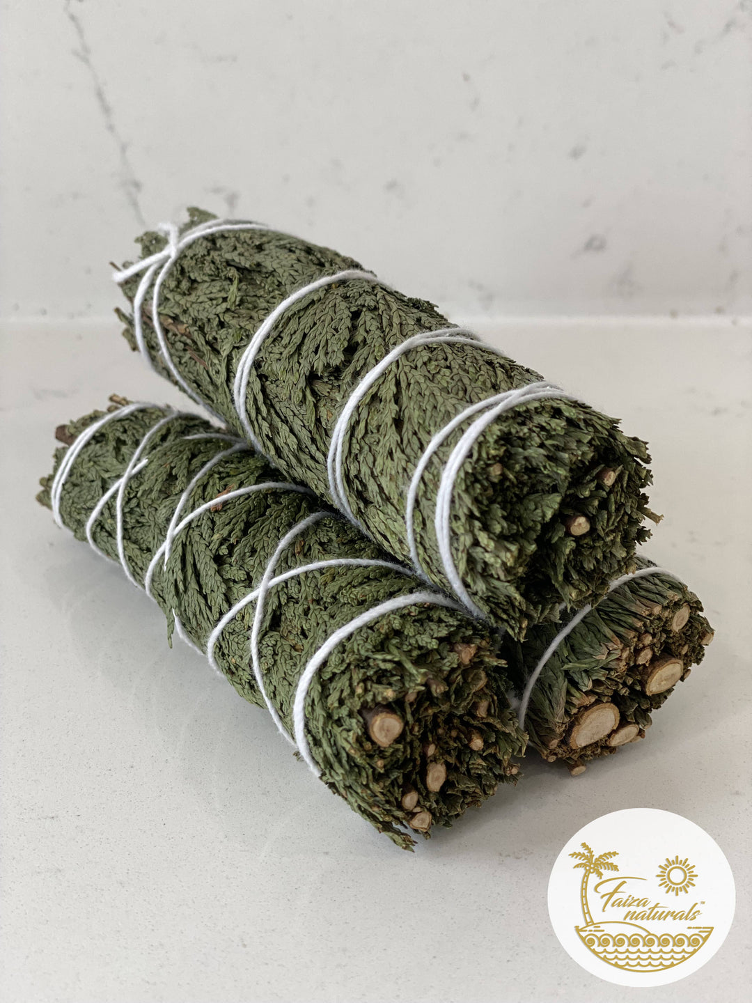 Cedar smudge bundles handcrafted for cleansing rituals at Anchored Soul boutique Rhode Island