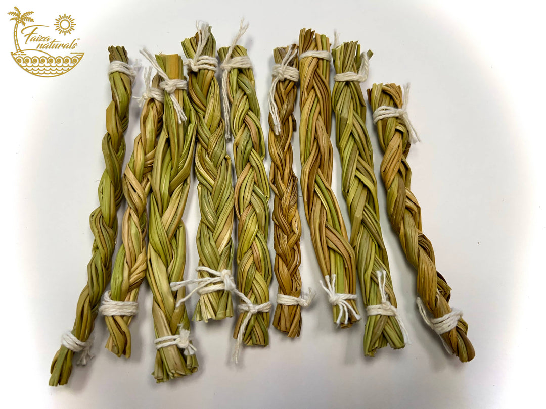 Handcrafted Sweetgrass Braid 4 Inch for sacred smoke cleansing and grounding rituals