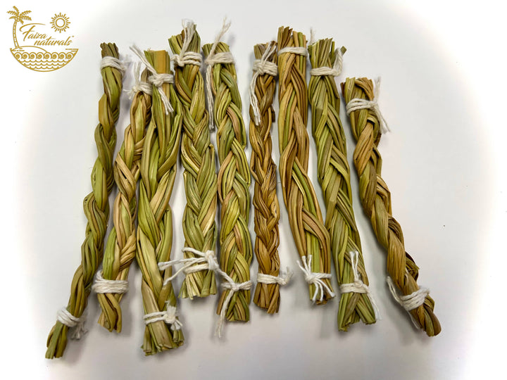 Handcrafted Sweetgrass Braid 4 Inch for sacred smoke cleansing and grounding rituals