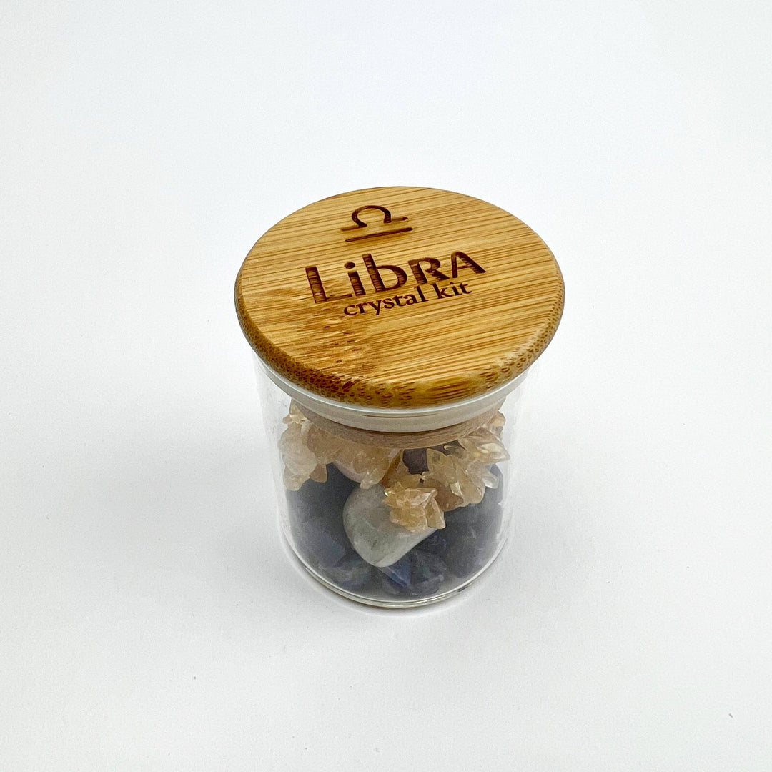 Zodiac Crystal Kit stretch bracelet with healing gemstones for your astrological sign
