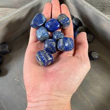 Lapis Lazuli Tumbled Stones bulk lot for crystal healing and coastal spiritual wellness