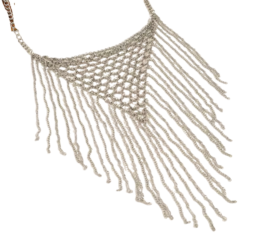 Fringe Bandana Chain Necklace