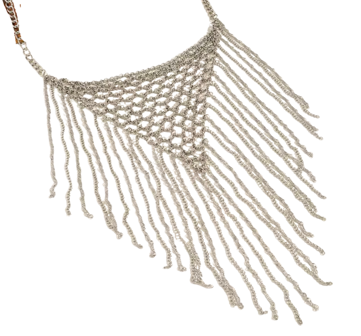 Fringe Bandana Chain Necklace