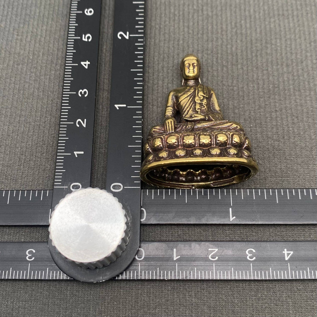 Brass Buddha Dhyana Mudra statue for meditation decor and mindful coastal living spaces