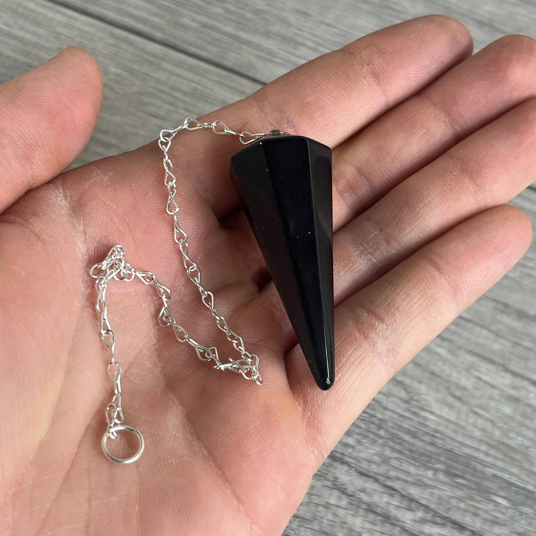 Natural gemstone pendulums for divination and healing crystal rituals at Anchored Soul