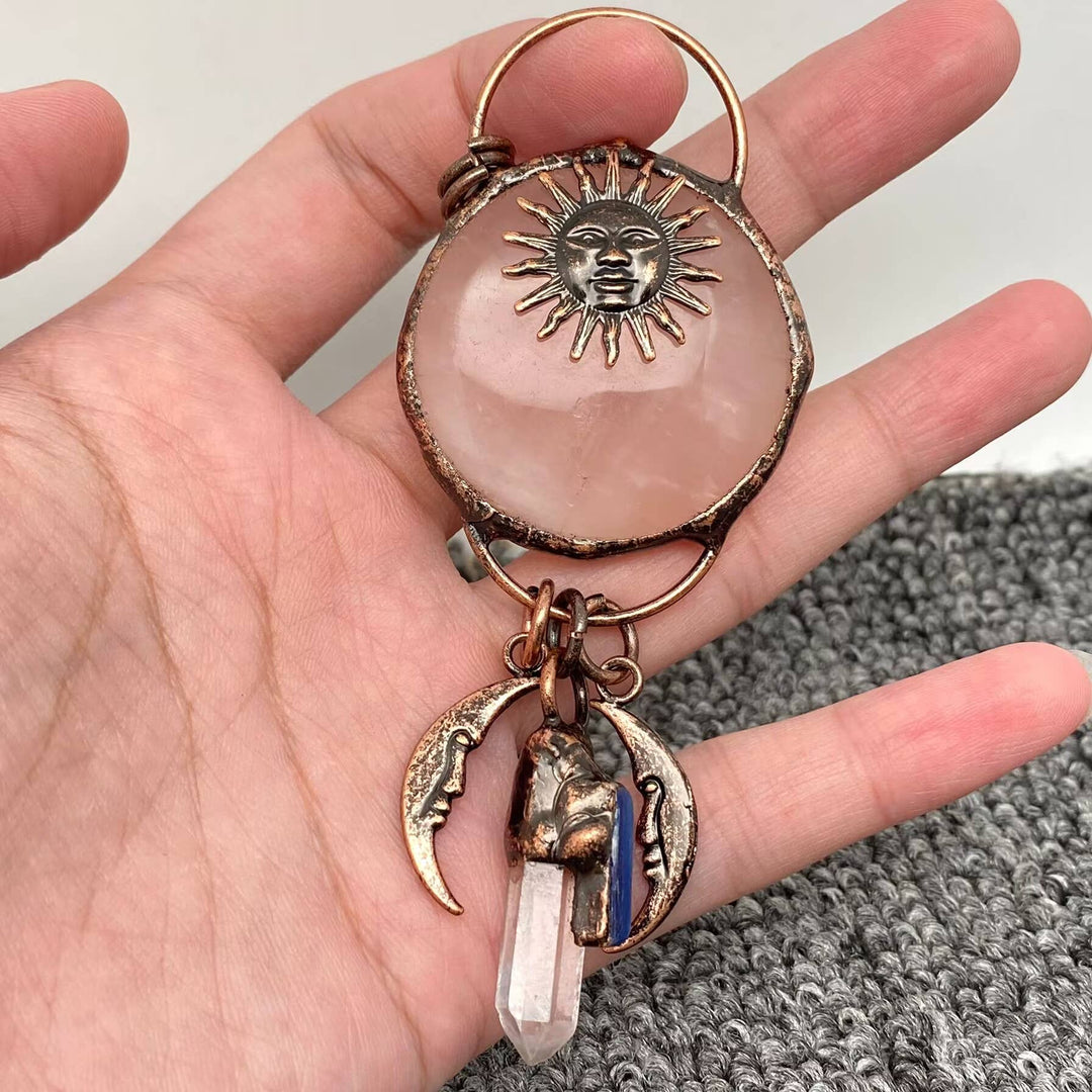 Crystal Sun God Moon Craft Charm