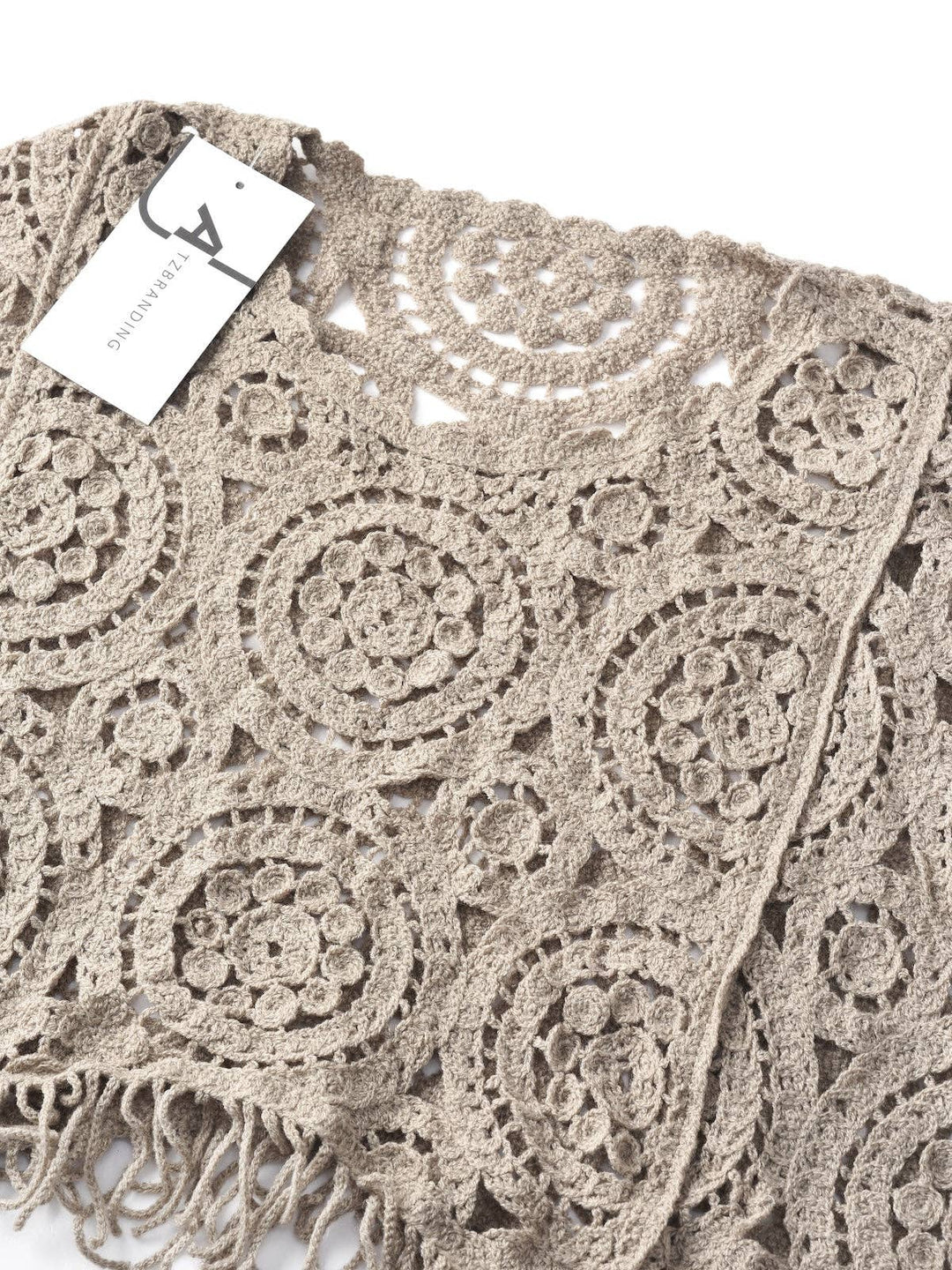 Vintage Hollow Knit Batwing Sweater in relaxed open knit coastal boho style