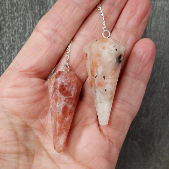 Gemstone Pendulums: Sunstone