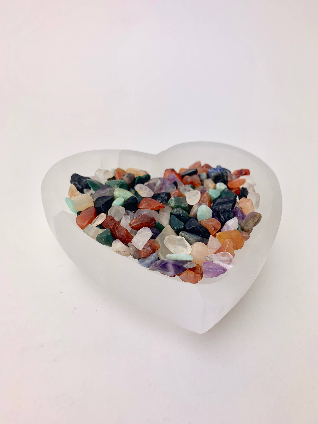 Selenite Heart Bowl | 4" | Morocco Regular