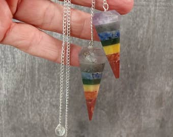 Green Aventurine Regular Gemstone Pendulum for heart chakra healing and intuitive divination
