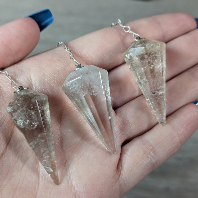 Green Aventurine Regular Gemstone Pendulum for heart chakra healing and intuitive divination