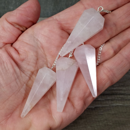 Green Aventurine Regular Gemstone Pendulum for heart chakra healing and divination work