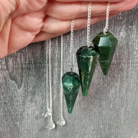 Green Aventurine Regular Pendulum for crystal healing divination and heart chakra energy work